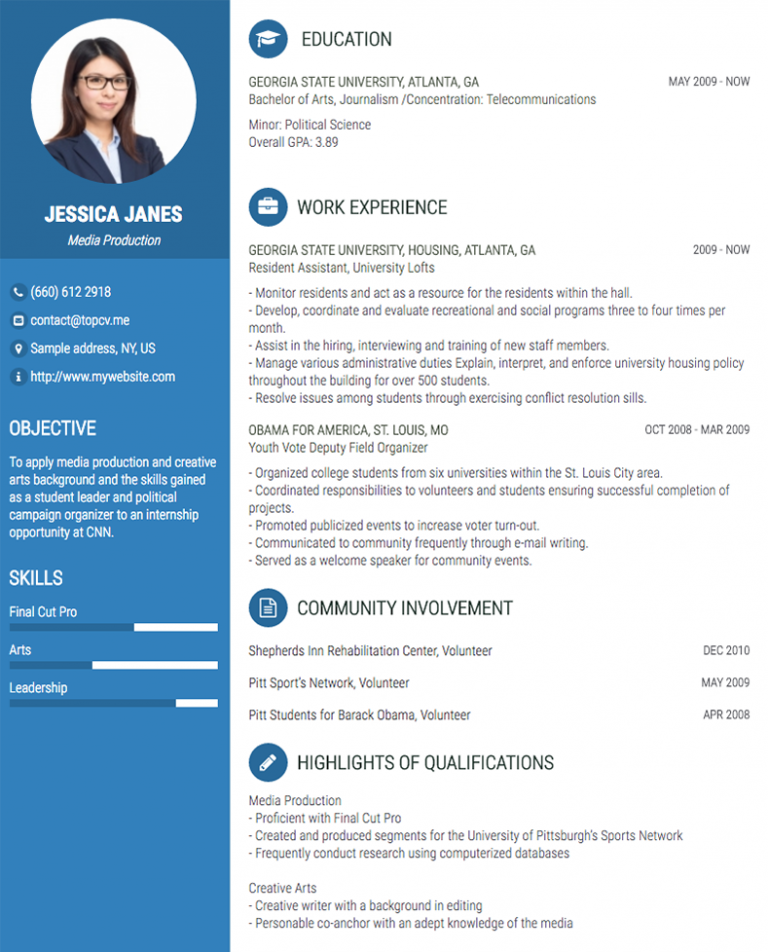 help create a resume